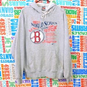 Nike Boston Red Sox 2007 World Series Playbill Graphic Hoodie Size M